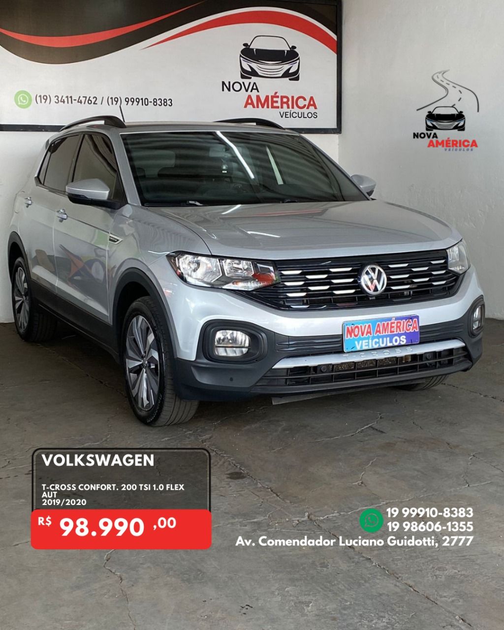 T-Cross Comfor. 200 TSI 1.0 Flex 5p Aut.